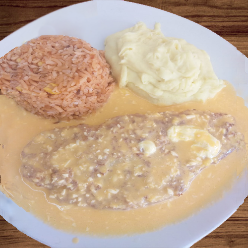 Pescado en salsa de queso