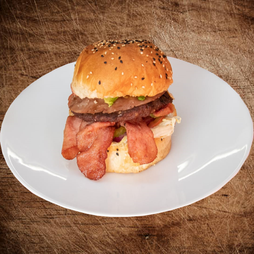 Hamburguesa con tocino