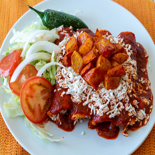 Enchiladas rojas