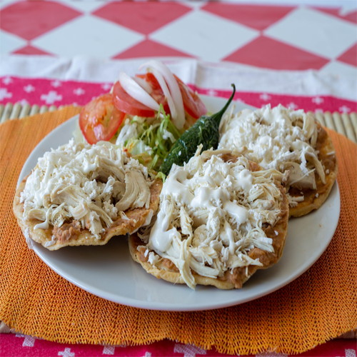 Tostadas de pollo