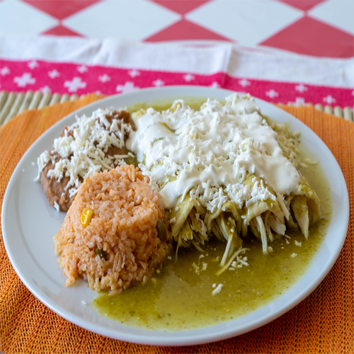 Enchiladas verdes